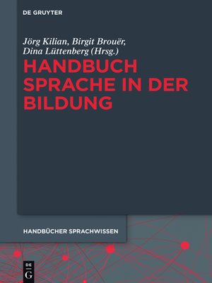 cover image of Handbuch Sprache in der Bildung